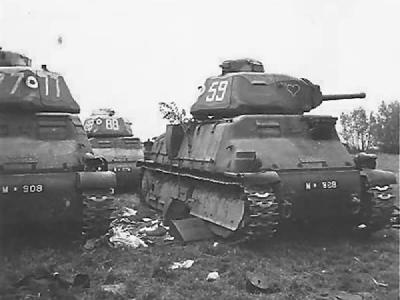 Somua S35 tanks 59 77 and 88