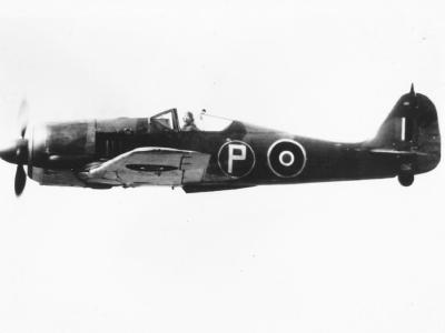 British Fw 190A-4 PE882 in flight