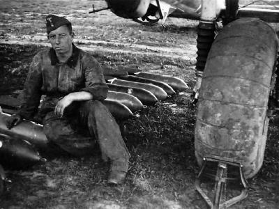 He 111H landing gear