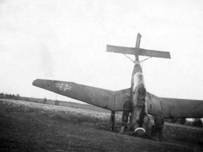 Ju87 B up on its nose