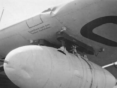 Junkers JU 87 R-2 Stuka with the 300l underwing drop tank. May 1941