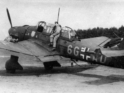 Junkers Ju87 B code 6G+AD of StG 51