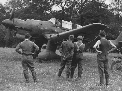 Junkers Ju 87 B prepares for take off – Rouen France 1940