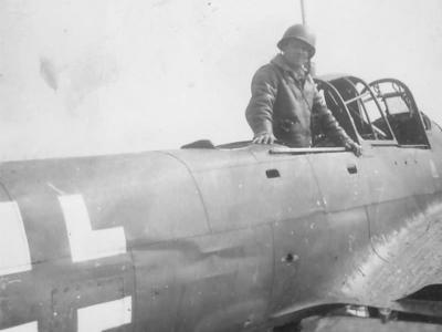 captured Ju87D Liege Belgium 1944