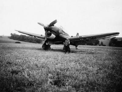 damaged Junkers Ju87 Stuka