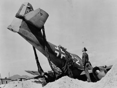 Messerschmitt Me262 white 22 of the JV44 Salzburg Austria May 1945