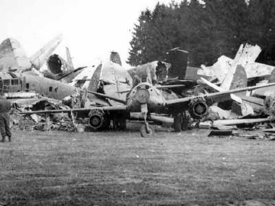 Messerschmitt Me 262 wreckage