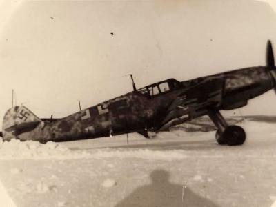 Me109 in winter camo