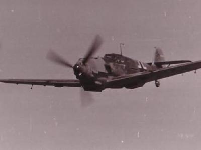 Bf109 from JG2 in flight during World War II