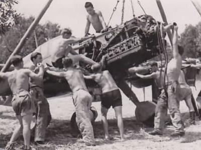 Me 109G of 5/JG 27 DB 605 engine Trapani 1943 2