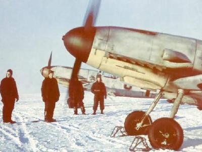 Messerschmitt Bf 109 F of the JG54 in the Winter of 1942