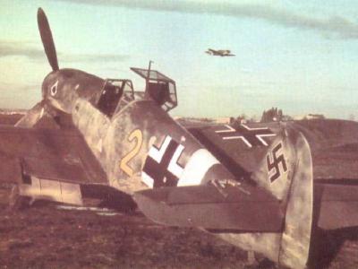 Messerschmitt bf 109 yellow 2 JG53 pik as
