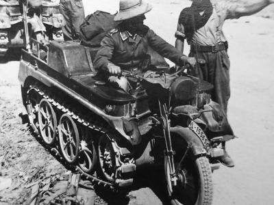 NSU Kettenkrad of the Luftwaffe Kreta Greece