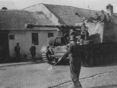 Panzerjager Nashorn Hornisse German tank destroyer 7
