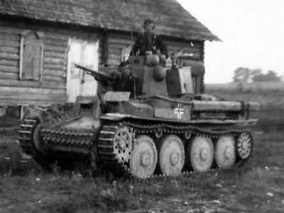 Panzer 38t during attack on the Soviet Union in 1941