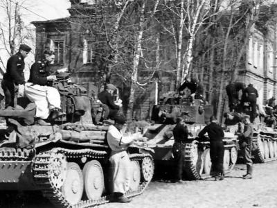 Panzer 38t tanks