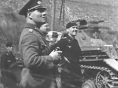 General Erwin Rommel and Panzer IV of 7th Panzer Division France 1940