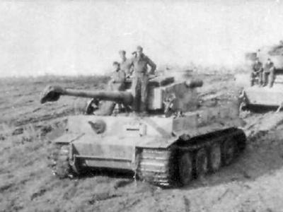 Tigers tanks of the 2nd SS Panzer Division Das Reich