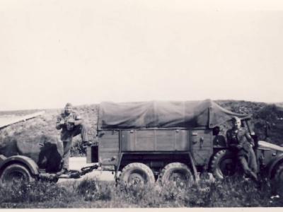 Krupp Protze with trailer