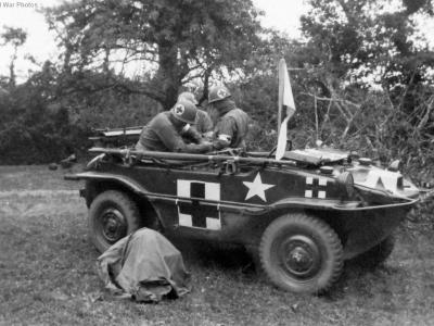 Captured Schwimmwagen of the 704th Tank Destroyer Battalion