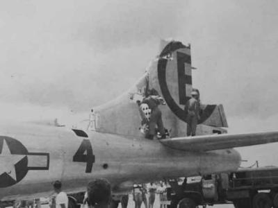 B-29 Superfortress from 504th BG, 24th BS number 4 Tinian 1945