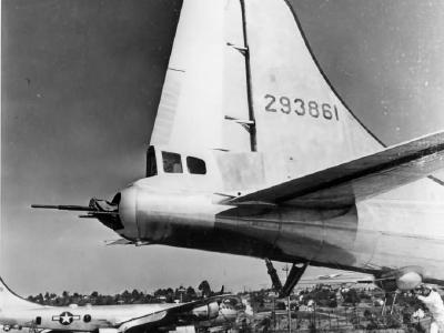 B-29A 42-93861 Superfortress with 20 mm cannon in tail turret