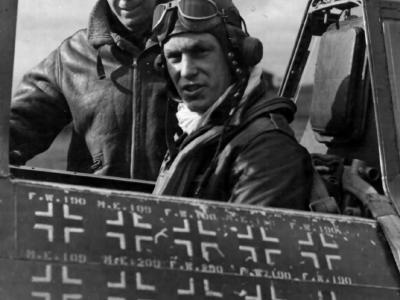 Capt Bob Johnson of 56th Fighter Group Ace in P-47D Thunderbolt