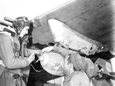 Major Gil Talbot 354th FG by P-47D Thunderbolt