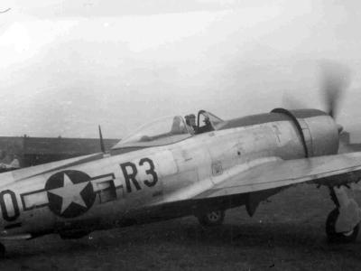 P-47D Thunderbolt Bubbletop Lt Ambrose of 373rd Fighter Group, 410th Squadron, code R3+O
