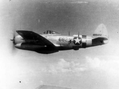 P-47N Thunderbolt „Bubbletop” #682 44-88492 „Detroit Miss II” of the 414th Fighter Group flown by Urban Drew