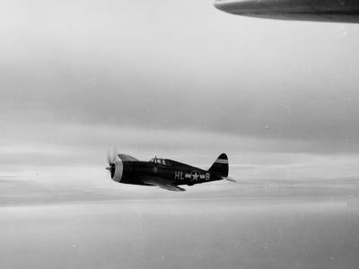 P-47 Thunderbolt Razorback of the 78th Fighter Group, 83rd Fighter Squadron, code HL+B, 1943