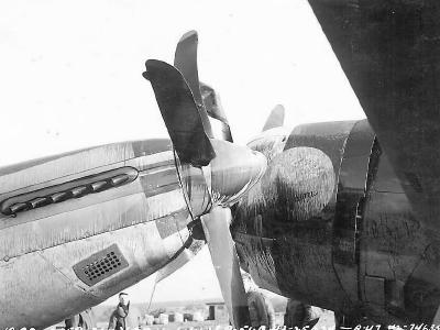 P-51C 43-25034 and P-47D 42-74635 Fighters Crashed Nose to Nose