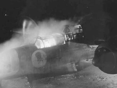Northrop P-61 Black Widow 7AF at night