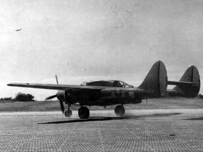 P-61A 42-5544 of the 422nd Night Fighter Squadron France