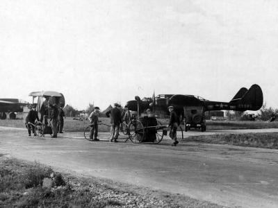 P-61A 42-5585 of the 425th Night Fighter Squadron Coulommier France 27 September 1944