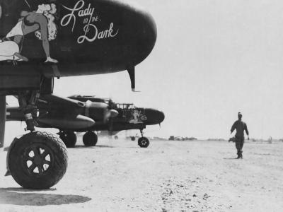 P-61B 42-39408 Lady In The Dark of the 548th Night Fighter Squadron and 42-5609 Bat Outa Hell