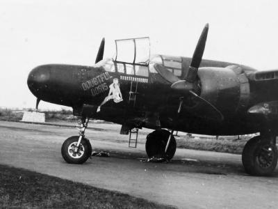 P-61B Black Widow 42-39532 „Doubtful Doris” nose art 414th NFS