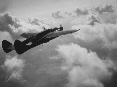 P-61 Black Widow in flight France 9th AF