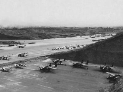 P-61 The Graveyard At Wheeler Field Oahu April 1945