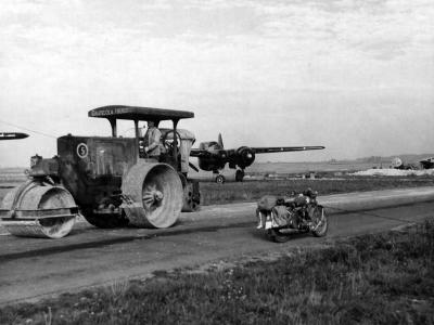 P-61 of the 425th Night Fighter Squadron at Coulommier airstrip France 27 September 1944