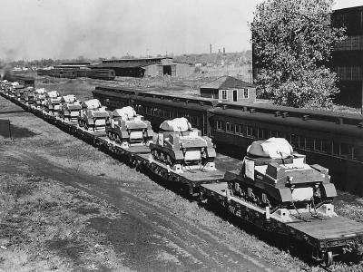 M3 Grant Tanks for British Army Leave Pullman Standard Plant 1941