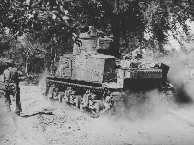M3 Lee Grant Tank In Action Burma T25602 1945