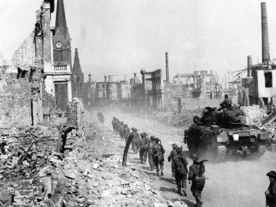 British 3rd Infanty Division M4 Sherman tank Capture Of Bremen 1945