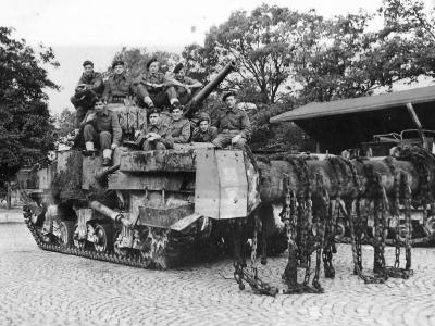 British M4 Sherman Crab Tank With Mine Flail