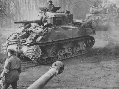 British Sherman Mk III near Goch and Calcar 18 February 1945