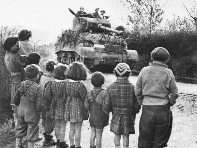 British M4 Sherman of 8th Army Italy 1944