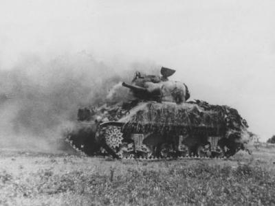Canadian M4 Sherman Grizzly tank Italy July 1944