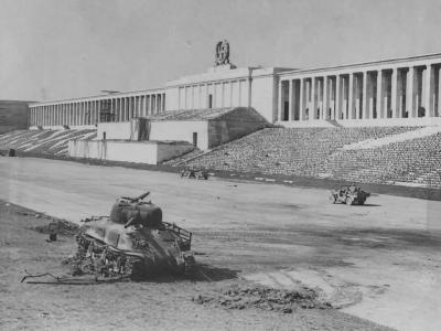Destroyed M4 Sherman Fall Of Nuremberg 1945