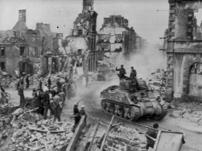 M4A2 Sherman Tank Flers France Falaise Gap 1944
