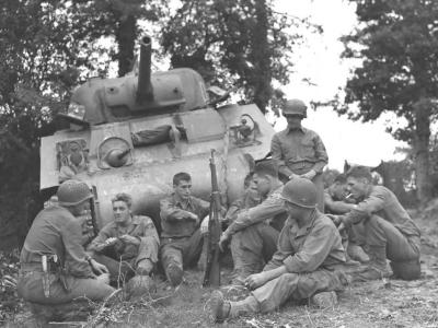 M4 Sherman of the 3rd Armored Division July 1944 France